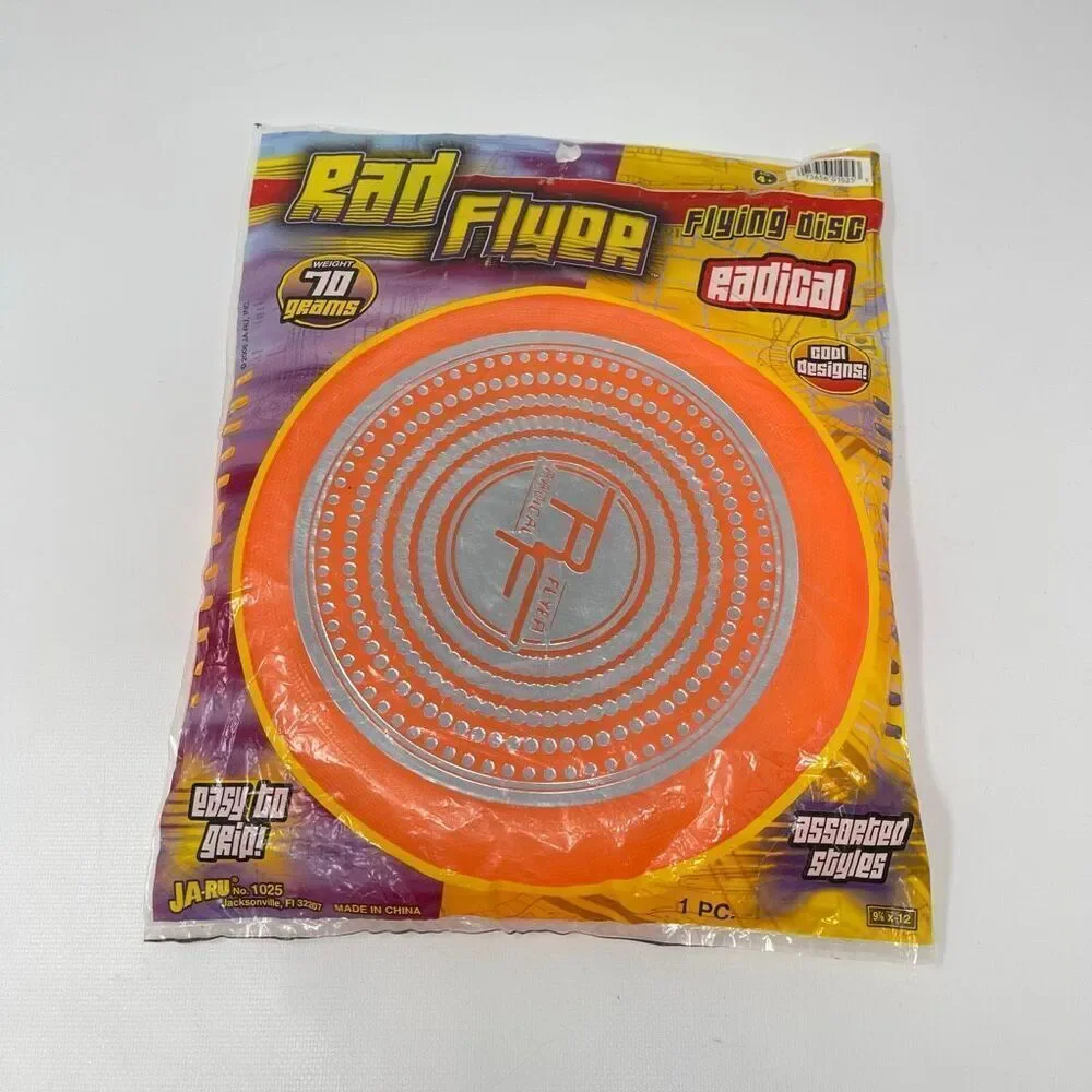Rad Flyer Frisbee Flying Disc Rad Flyer Disc JA-RU 1025 Sealed NIP 2006 Vintage